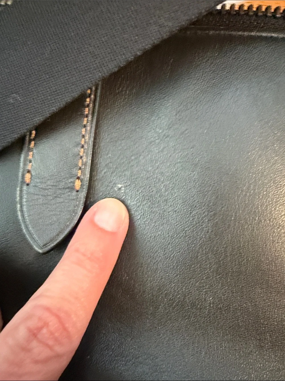 Coach Black Leather Convertible Laptop Tote/Messenger Bag with Adjustable Strap